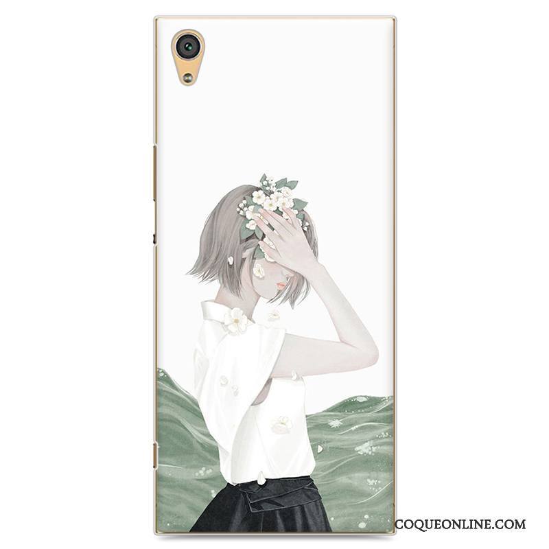 Sony Xperia Xa1 Coque De Téléphone Protection Étui Tendance Peinture Frais Vert