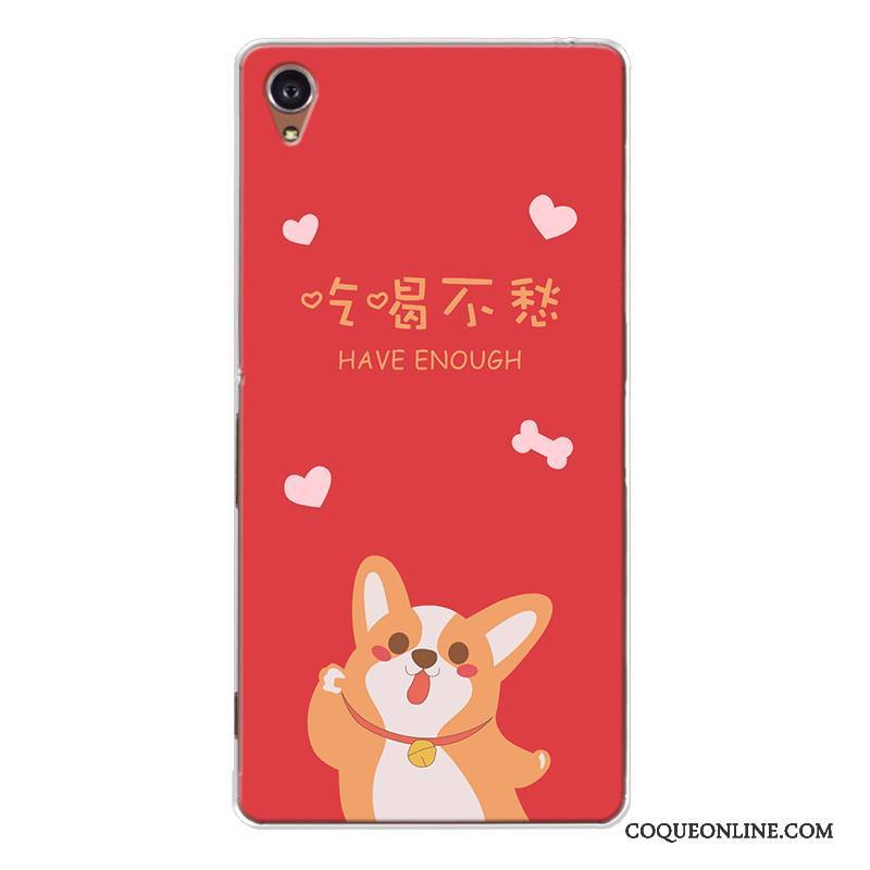 Sony Xperia Xa1 Coque Personnalité Tout Compris Richesse Personnalisé Rouge Étui Fluide Doux