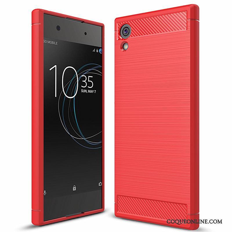 Sony Xperia Xa1 Coque Tout Compris Fibre Fluide Doux Silicone Étui Gris Téléphone Portable