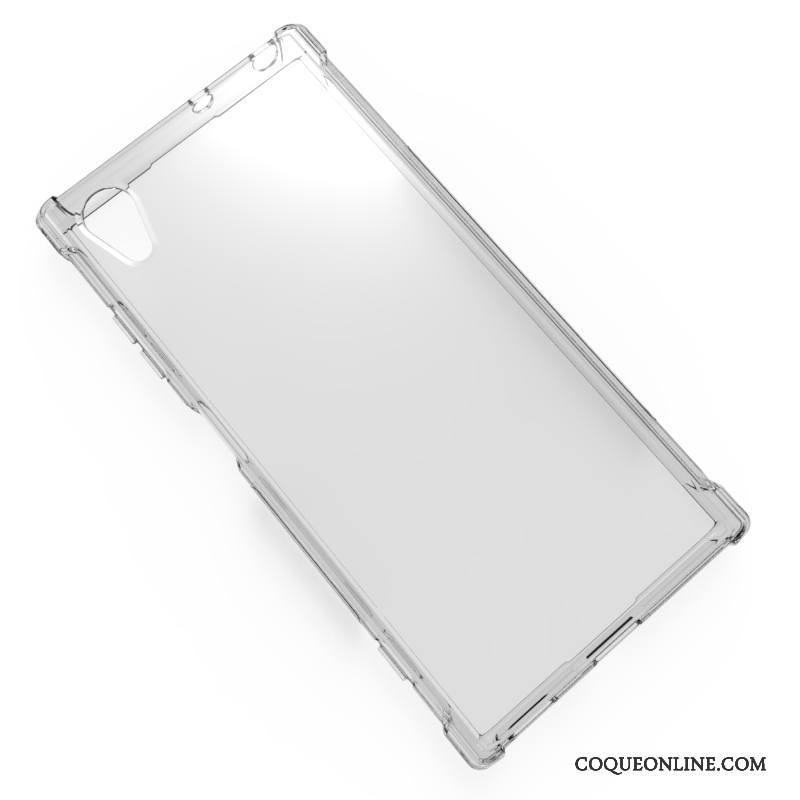 Sony Xperia Xa1 Plus Bleu Fluide Doux Coque De Téléphone Délavé En Daim Étui Protection Téléphone Portable