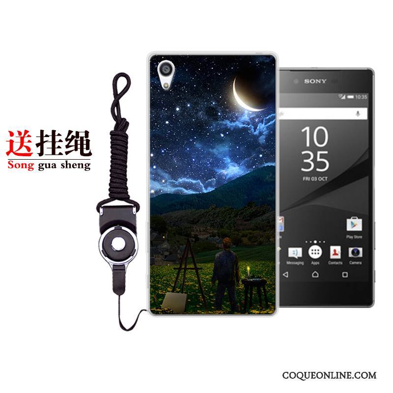 Sony Xperia Xa1 Plus Coque De Téléphone Incassable Personnalité Dessin Animé Étui Fluide Doux Bleu