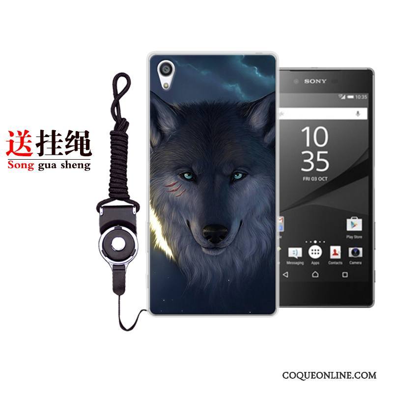 Sony Xperia Xa1 Plus Coque De Téléphone Incassable Personnalité Dessin Animé Étui Fluide Doux Bleu