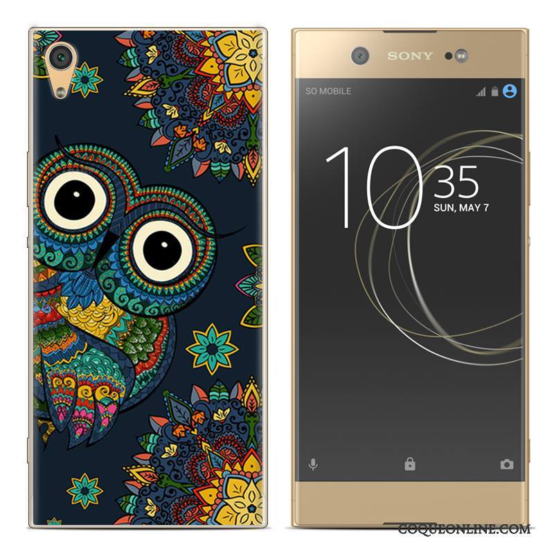 Sony Xperia Xa1 Plus Coque Étui De Téléphone Rouge Peinture Téléphone Portable Fluide Doux