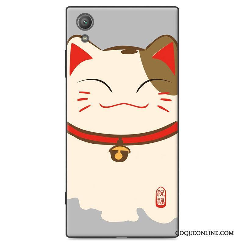 Sony Xperia Xa1 Plus Dessin Animé Étui Protection Rouge Silicone Coque De Téléphone Fluide Doux