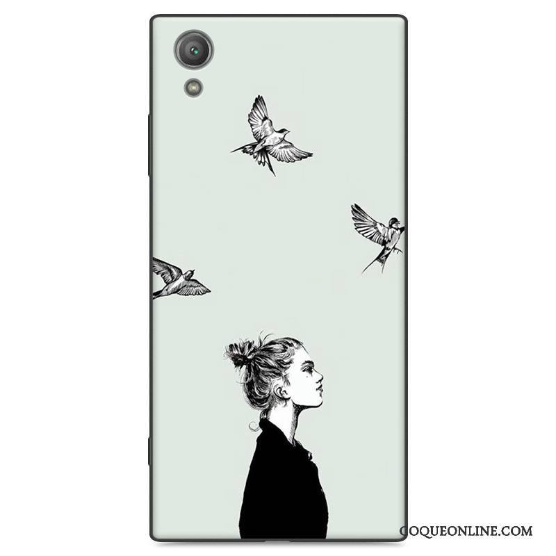 Sony Xperia Xa1 Plus Tout Compris Fluide Doux Amoureux Coque Étui Peinture Protection