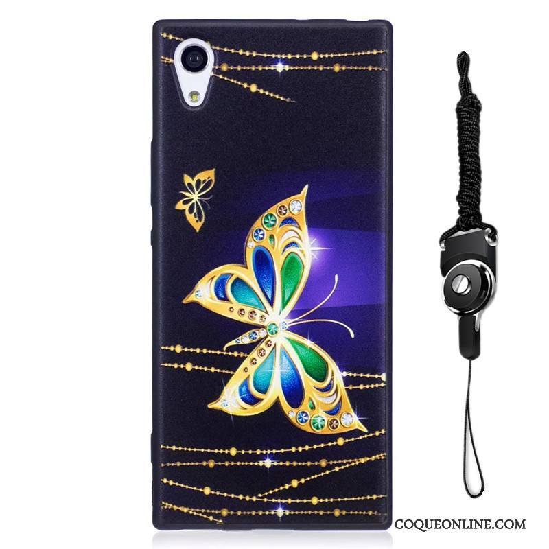 Sony Xperia Xa1 Tendance Coque De Téléphone Nouveau Peinture Délavé En Daim Protection Dessin Animé