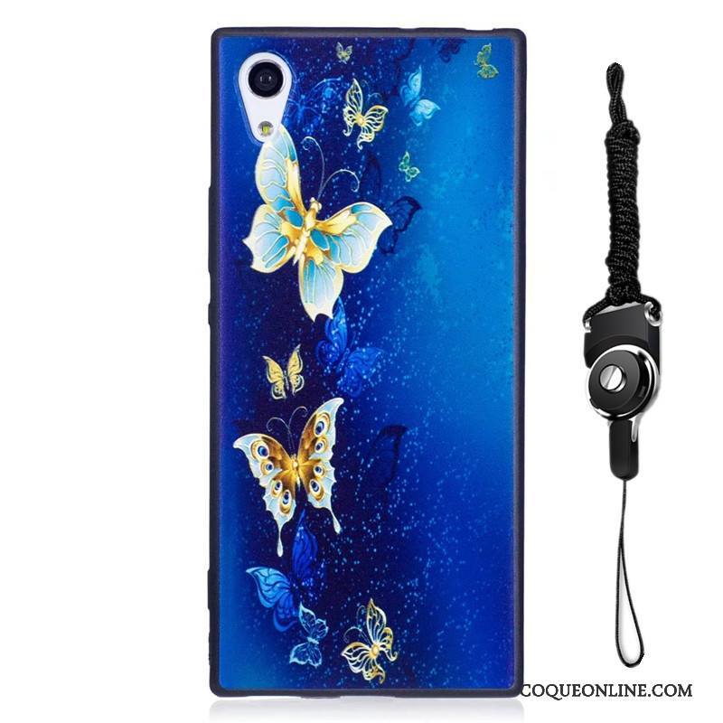 Sony Xperia Xa1 Tendance Coque De Téléphone Nouveau Peinture Délavé En Daim Protection Dessin Animé