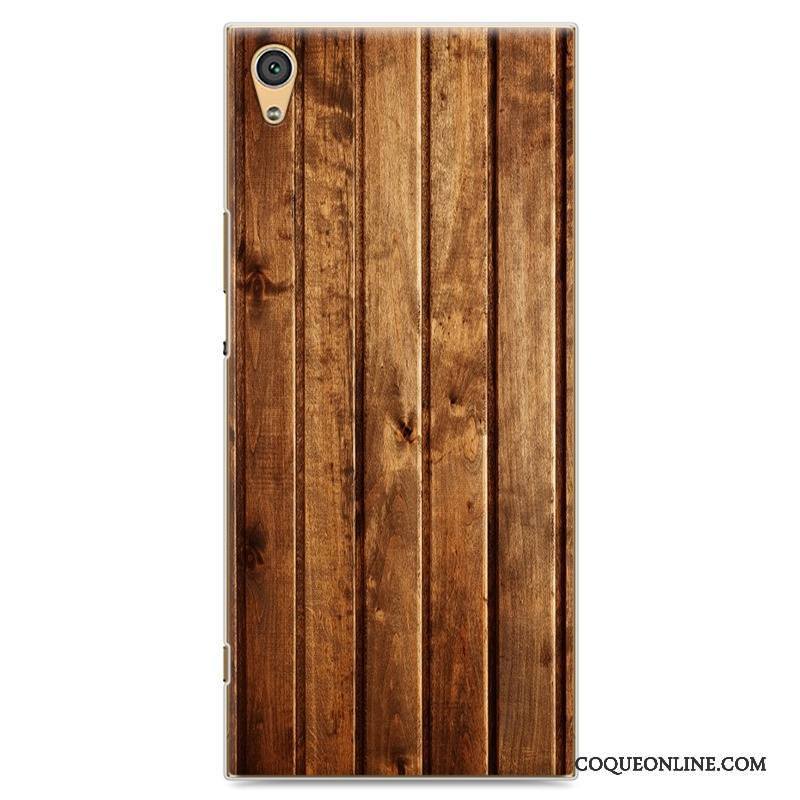 Sony Xperia Xa1 Ultra Protection Coque De Téléphone Étui Créatif Bleu Grain De Bois