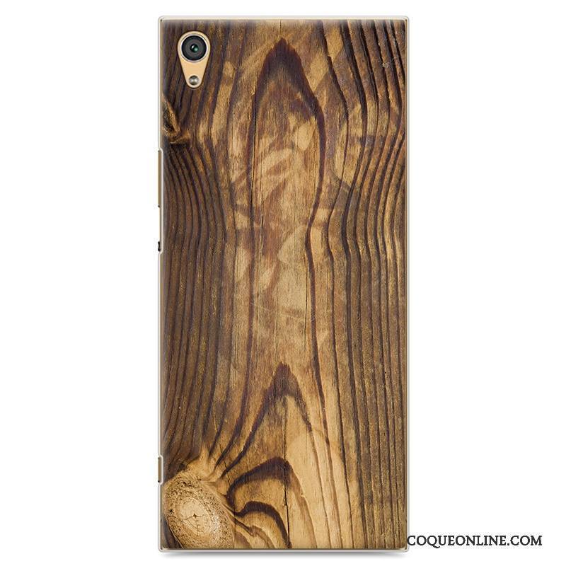 Sony Xperia Xa1 Ultra Protection Coque De Téléphone Étui Créatif Bleu Grain De Bois