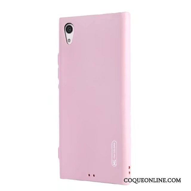 Sony Xperia Xa1 Ultra Silicone Fluide Doux Coque De Téléphone Incassable Très Mince Téléphone Portable Rose