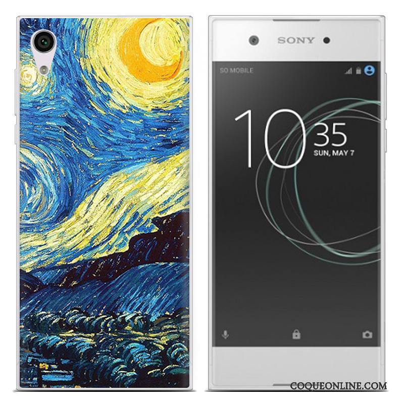 Sony Xperia Xa1 Ultra Téléphone Portable Fluide Doux Coque Très Mince Mois Multicolore Pu