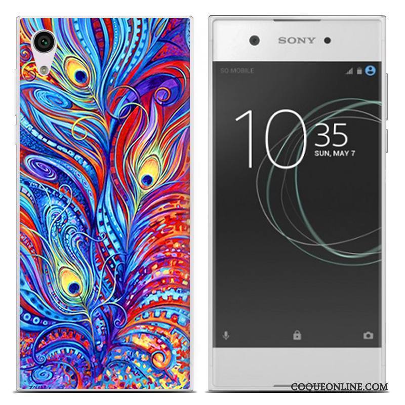 Sony Xperia Xa1 Ultra Téléphone Portable Fluide Doux Coque Très Mince Mois Multicolore Pu