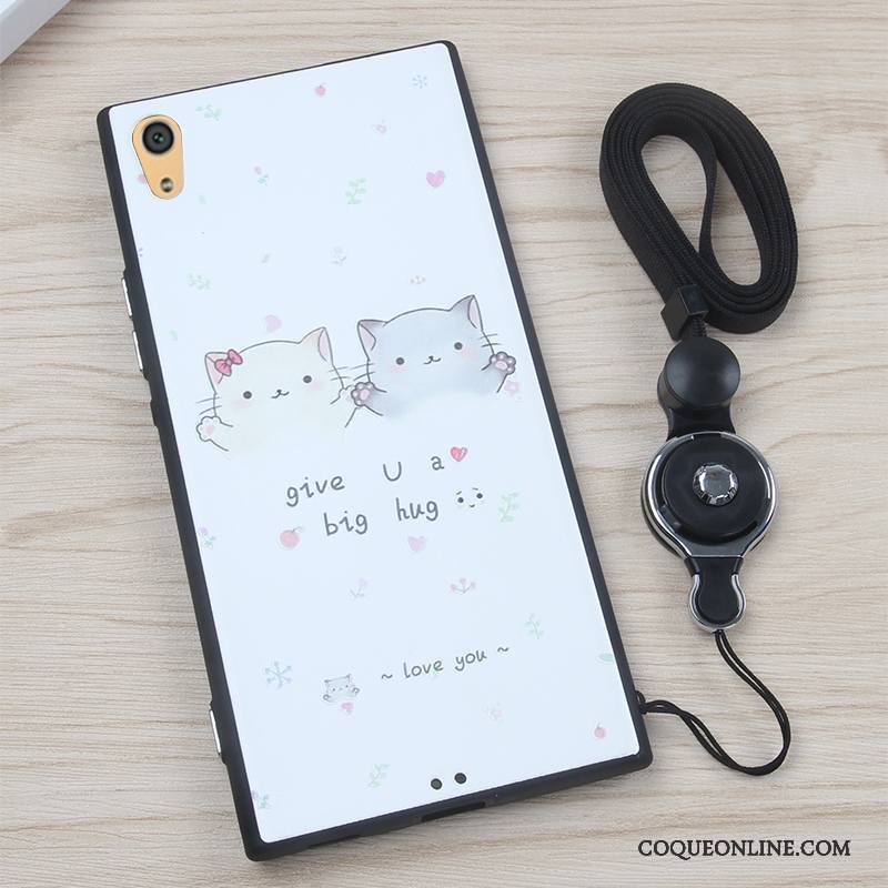 Sony Xperia Xa1 Étui Coque Silicone De Téléphone Fleurs Ornements Suspendus Incassable