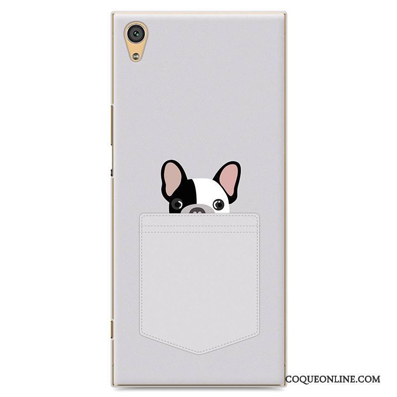 Sony Xperia Xa1 Étui Protection Gris Tendance Peinture Dessin Animé Coque De Téléphone