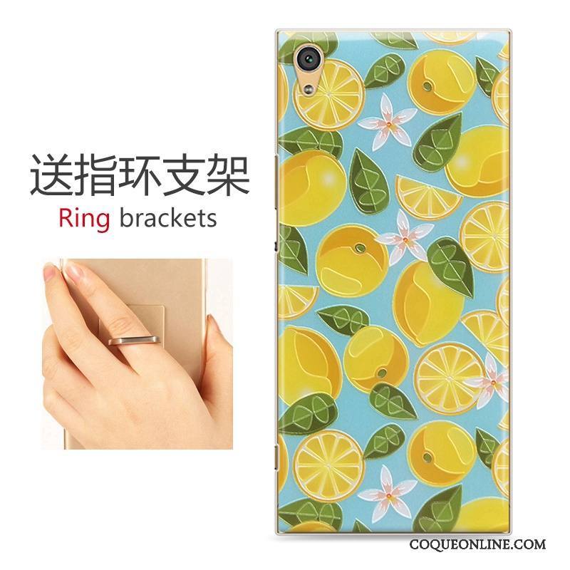 Sony Xperia Xa1 Étui Tendance Multicolore Dessin Animé Peinture Coque Protection