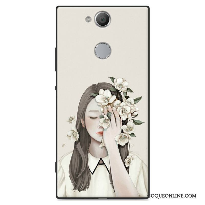 Sony Xperia Xa2 Coque De Téléphone Art Étui Délavé En Daim Protection Vert