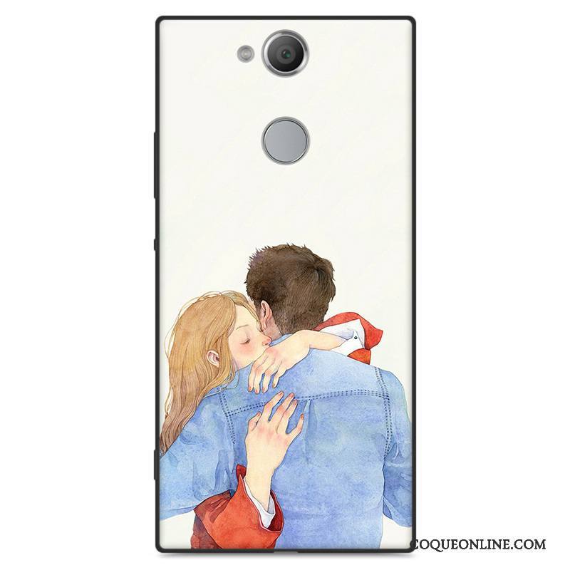 Sony Xperia Xa2 Coque De Téléphone Art Étui Délavé En Daim Protection Vert