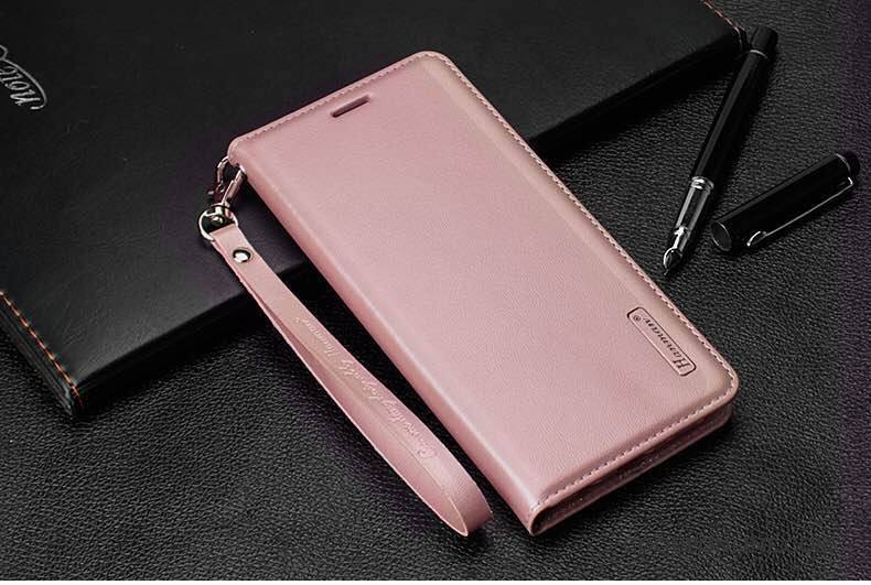 Sony Xperia Xa2 Rose Coque De Téléphone Étui Portefeuille Protection Clamshell Cuir Véritable