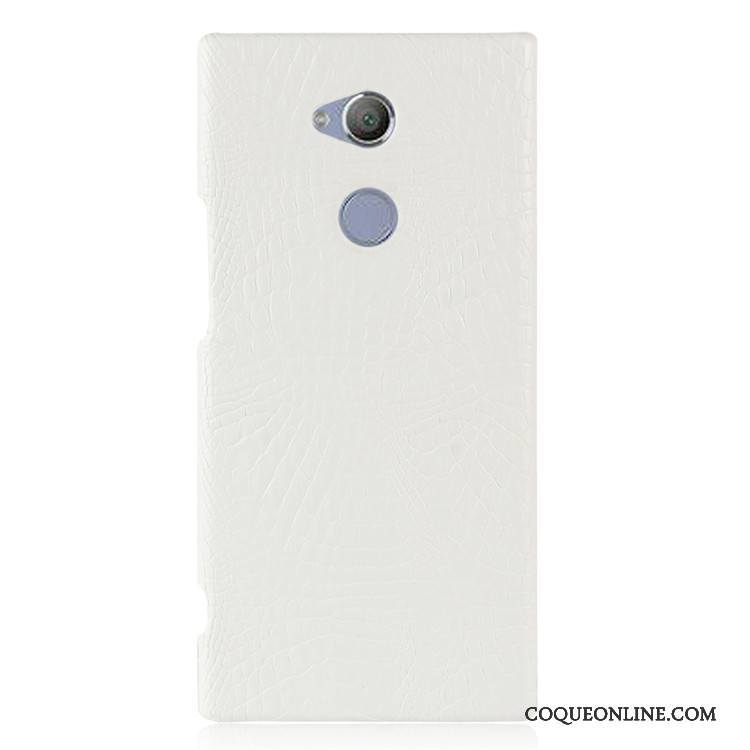 Sony Xperia Xa2 Ultra Difficile Coque De Téléphone Vintage Protection Crocodile Modèle Bleu Clair