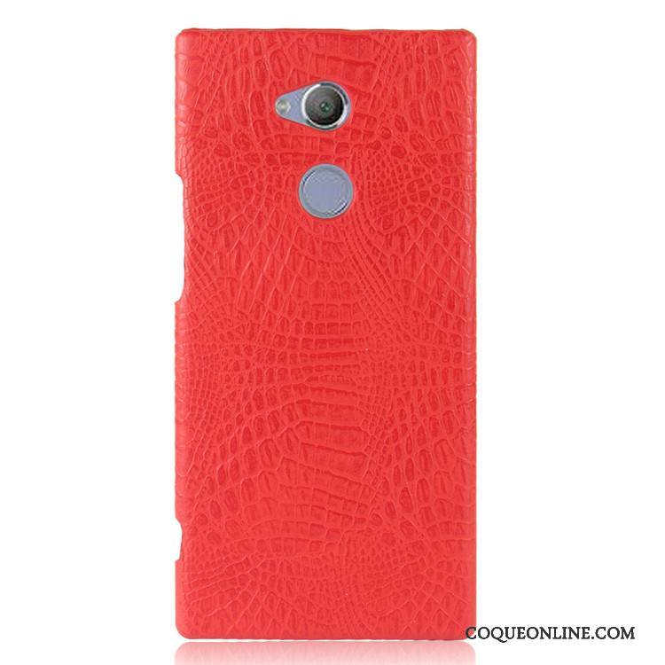 Sony Xperia Xa2 Ultra Difficile Coque De Téléphone Vintage Protection Crocodile Modèle Bleu Clair