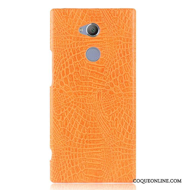 Sony Xperia Xa2 Ultra Difficile Coque De Téléphone Vintage Protection Crocodile Modèle Bleu Clair