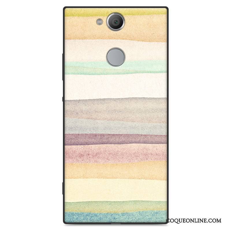 Sony Xperia Xa2 Ultra Fluide Doux Tendance Étui Incassable Coque De Téléphone Dessin Animé Délavé En Daim