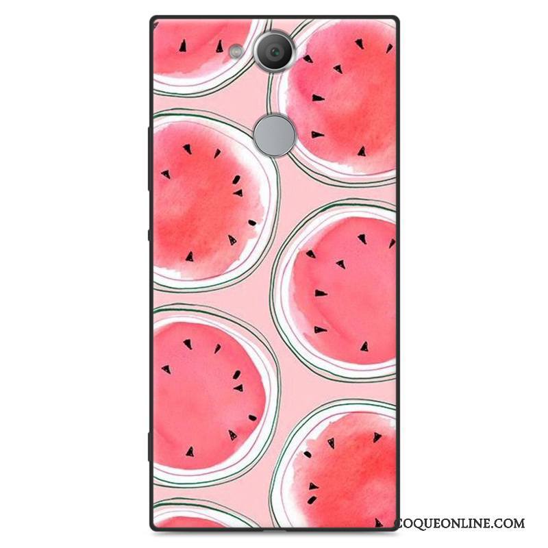 Sony Xperia Xa2 Ultra Fluide Doux Tendance Étui Incassable Coque De Téléphone Dessin Animé Délavé En Daim