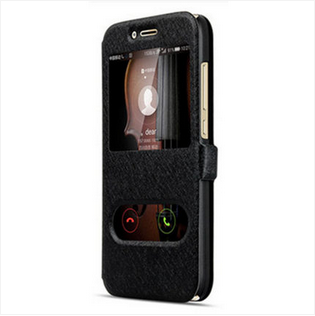Sony Xperia Xa2 Ultra Noir Étui En Cuir Coque Housse Protection Téléphone Portable Rouge