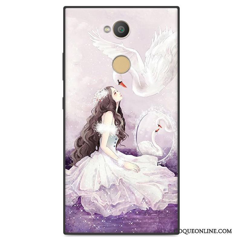 Sony Xperia Xa2 Ultra Protection Charmant Étui Coque De Téléphone Dessin Animé Bleu Fluide Doux