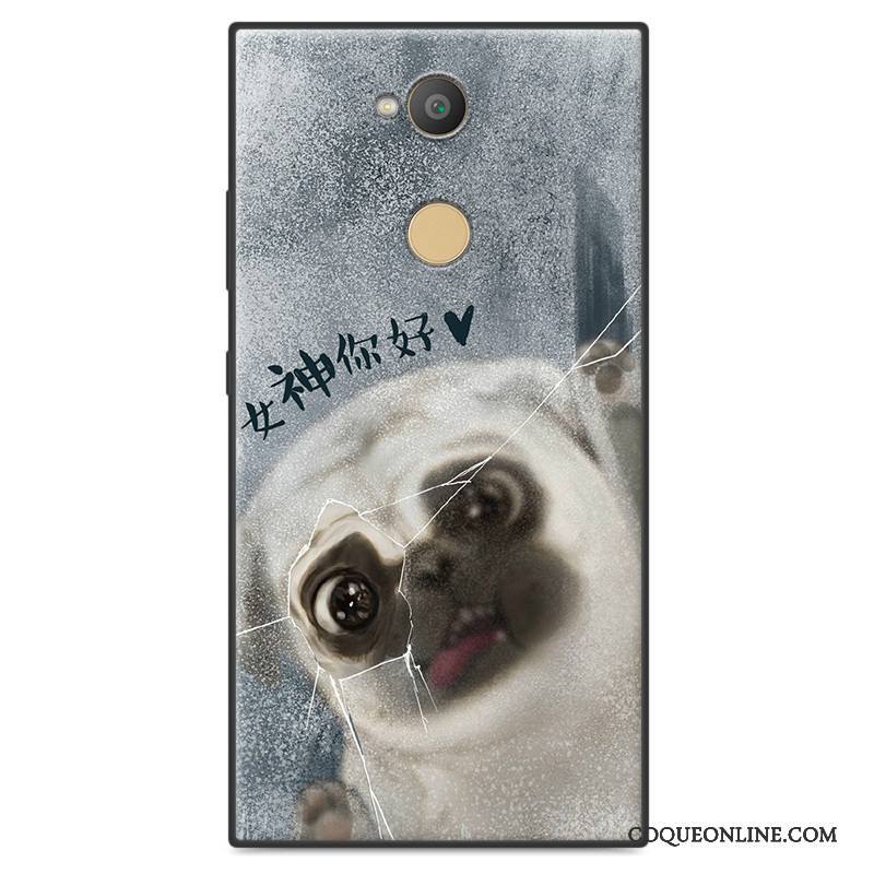 Sony Xperia Xa2 Ultra Protection Charmant Étui Coque De Téléphone Dessin Animé Bleu Fluide Doux