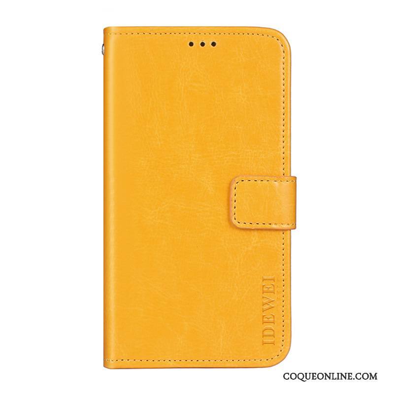 Sony Xperia Xa2 Ultra Téléphone Portable Jaune Étui En Cuir Protection Coque De Téléphone Incassable