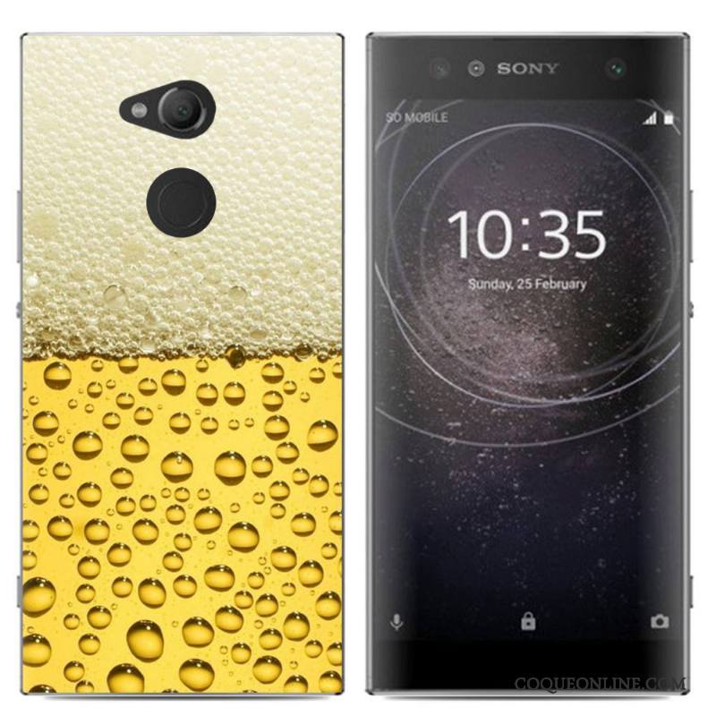 Sony Xperia Xa2 Ultra Étui Téléphone Portable Multicolore Fluide Doux Coque De Téléphone Peinture Protection