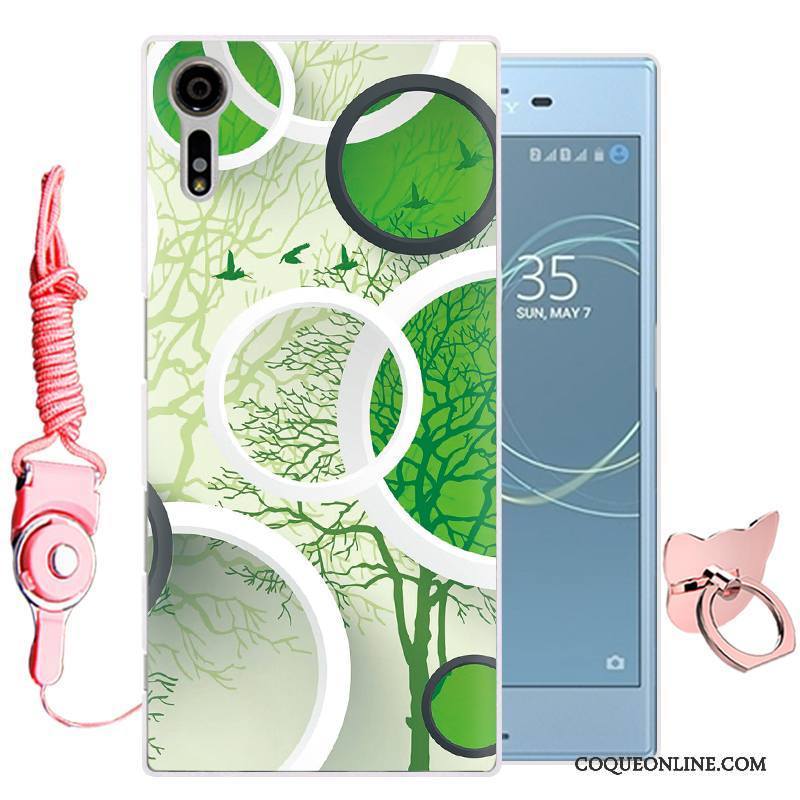 Sony Xperia Xz Coque De Téléphone Dessin Animé Silicone Fluide Doux Étui Protection Bleu