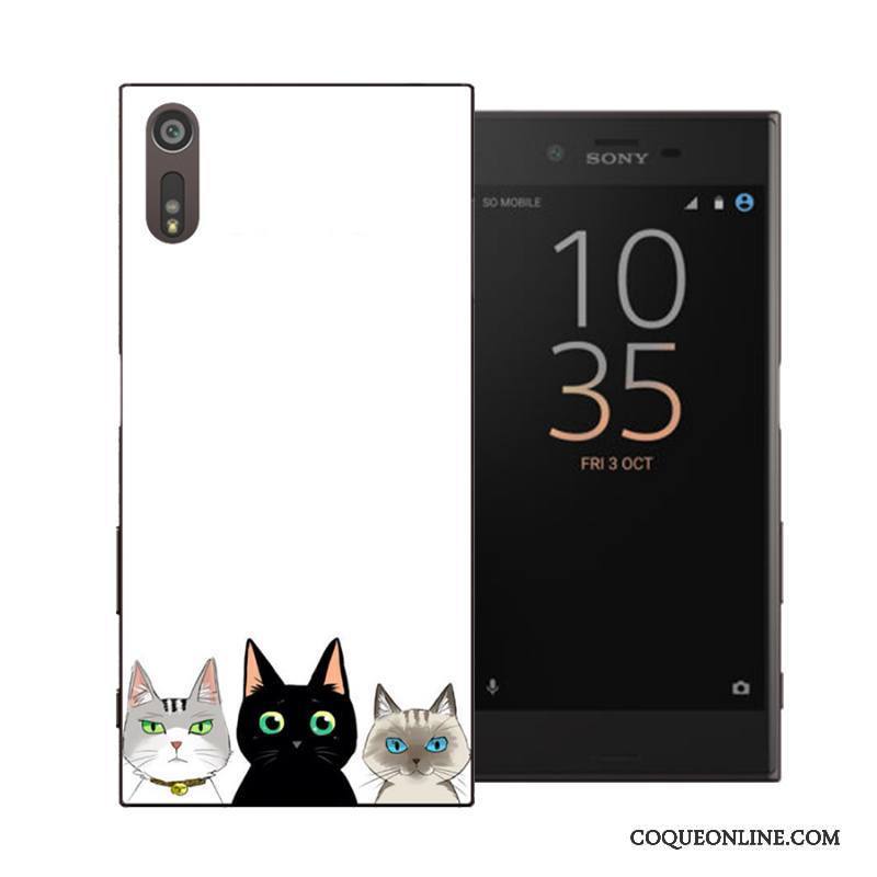 Sony Xperia Xz Coque De Téléphone Protection Étui Difficile Noir Créatif Personnalité