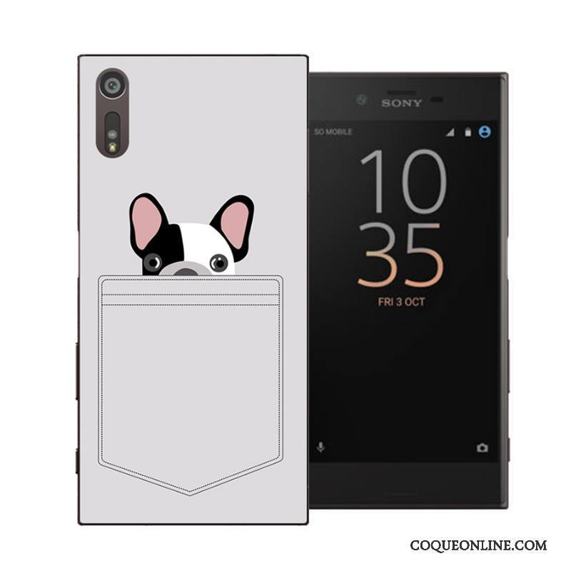 Sony Xperia Xz Coque De Téléphone Protection Étui Difficile Noir Créatif Personnalité