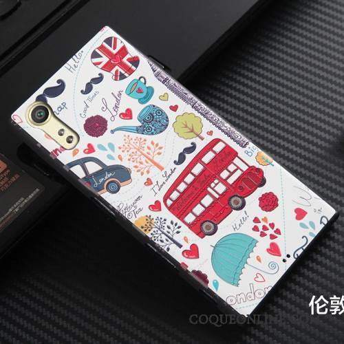 Sony Xperia Xz Gaufrage Protection Silicone Noir Coque De Téléphone Incassable