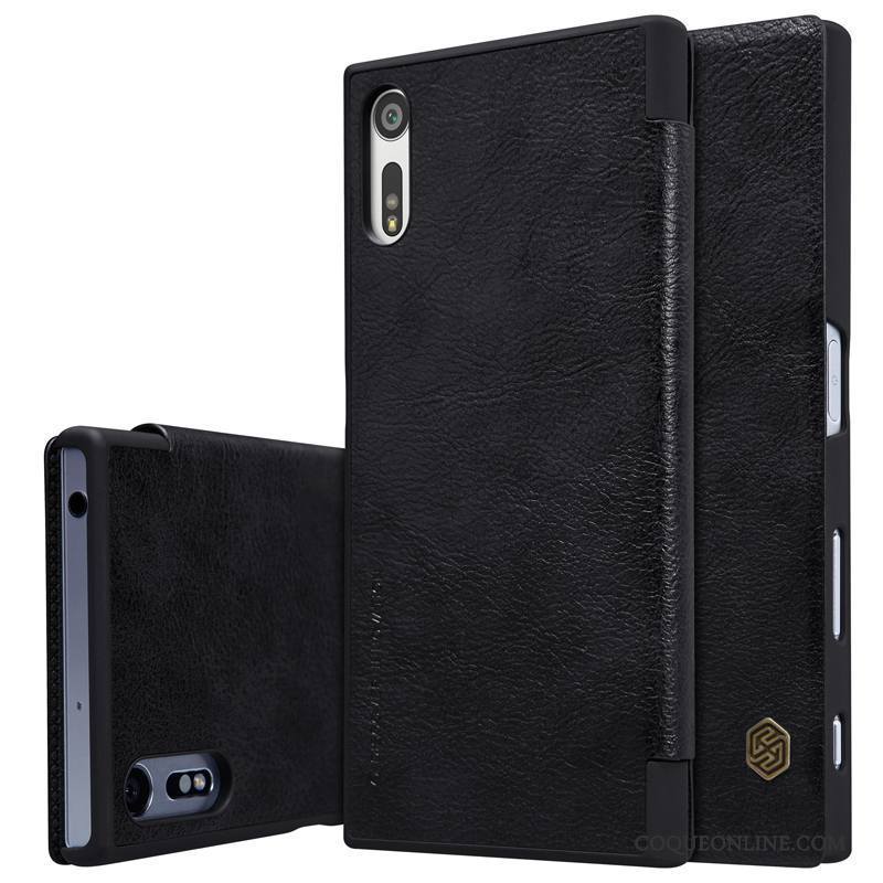 Sony Xperia Xz Noir Or Coque Téléphone Portable Protection Étui Housse