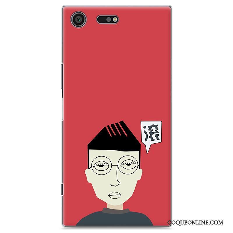 Sony Xperia Xz Premium Créatif Rouge Tendance Incassable Vintage Coque De Téléphone Peinture