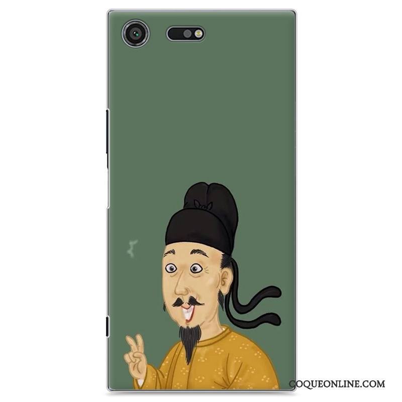 Sony Xperia Xz Premium Peinture Personnalité Coque De Téléphone Amoureux Protection Étui Gris