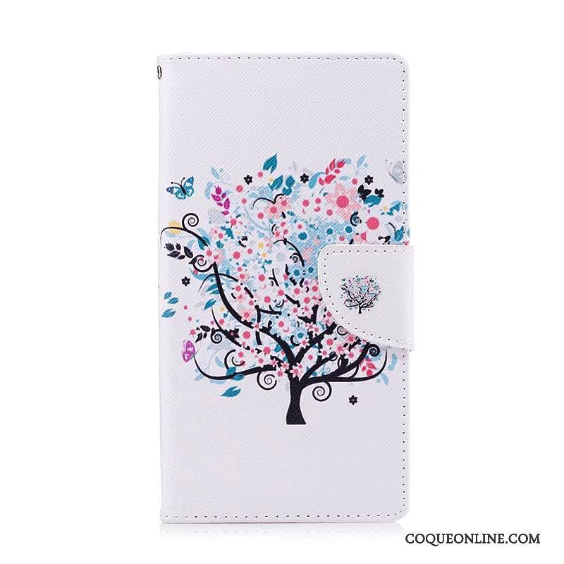 Sony Xperia Xz Premium Peinture Protection Housse Étui Fleurs Coque De Téléphone Multicolore