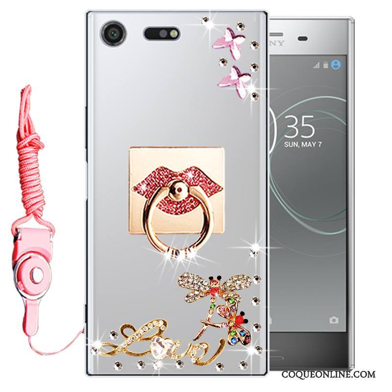 Sony Xperia Xz Premium Protection Coque De Téléphone Silicone Étui Fluide Doux Tout Compris Rose