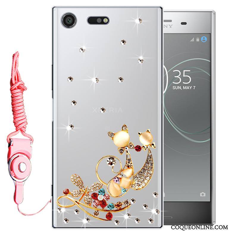 Sony Xperia Xz Premium Protection Coque De Téléphone Silicone Étui Fluide Doux Tout Compris Rose