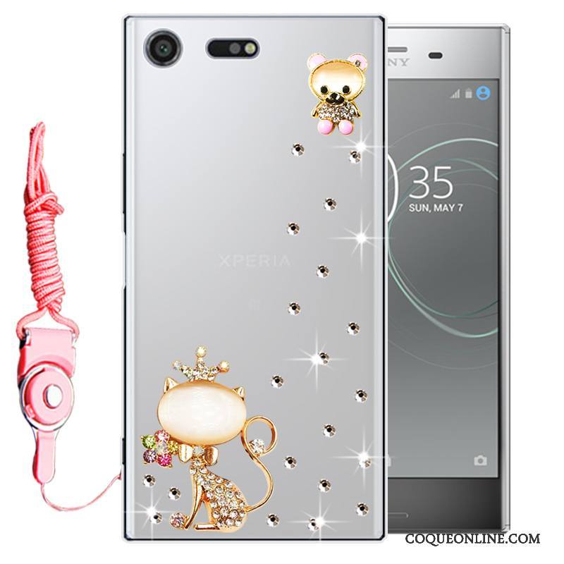 Sony Xperia Xz Premium Protection Coque De Téléphone Silicone Étui Fluide Doux Tout Compris Rose