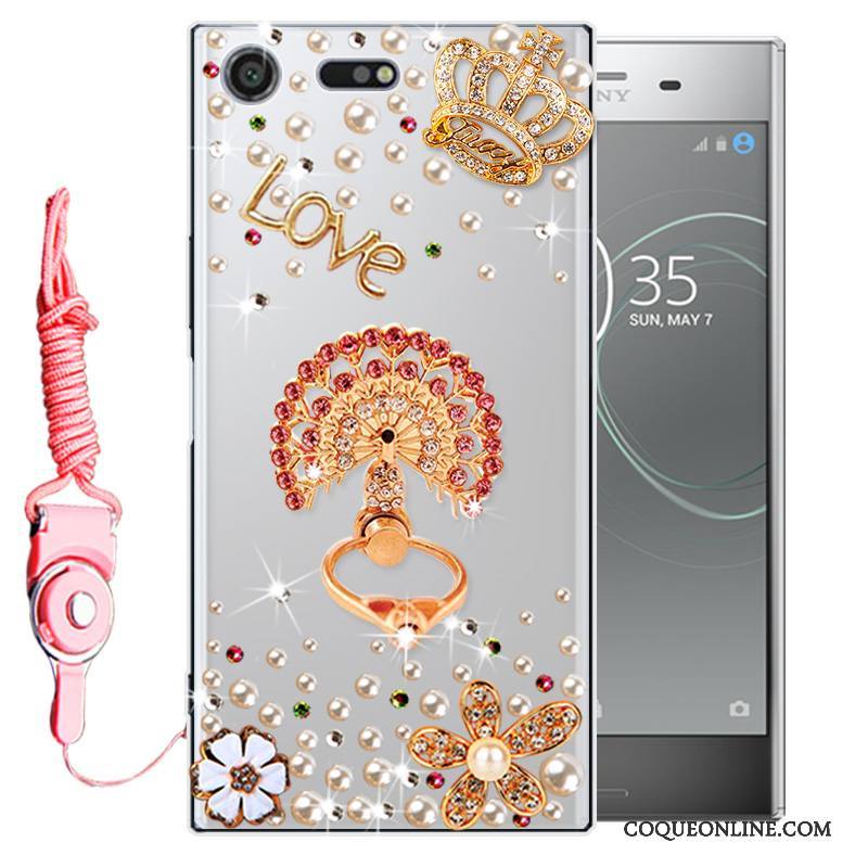 Sony Xperia Xz Premium Protection Coque De Téléphone Silicone Étui Fluide Doux Tout Compris Rose