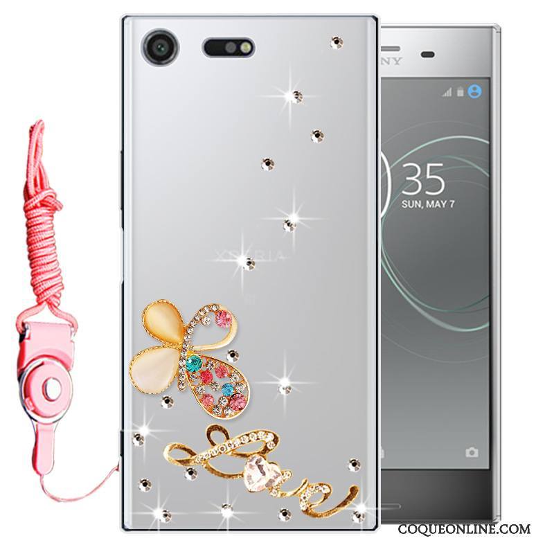 Sony Xperia Xz Premium Protection Coque De Téléphone Silicone Étui Fluide Doux Tout Compris Rose