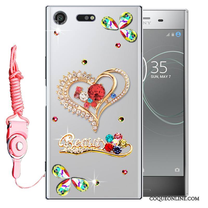 Sony Xperia Xz Premium Protection Coque De Téléphone Silicone Étui Fluide Doux Tout Compris Rose