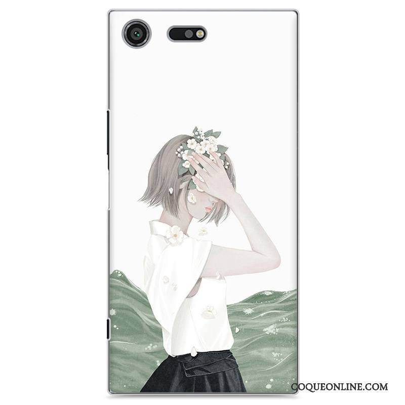 Sony Xperia Xz Premium Protection Peinture Petit Coque De Téléphone Étui Art Jaune