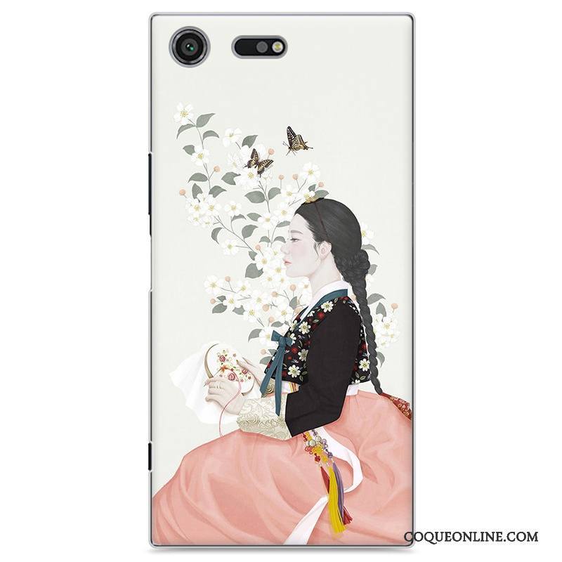 Sony Xperia Xz Premium Protection Peinture Petit Coque De Téléphone Étui Art Jaune