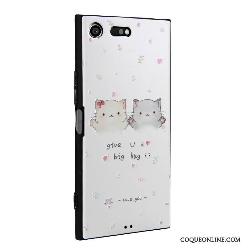 Sony Xperia Xz Premium Protection Étui Dessin Animé Peinture Gaufrage Multicolore Coque De Téléphone