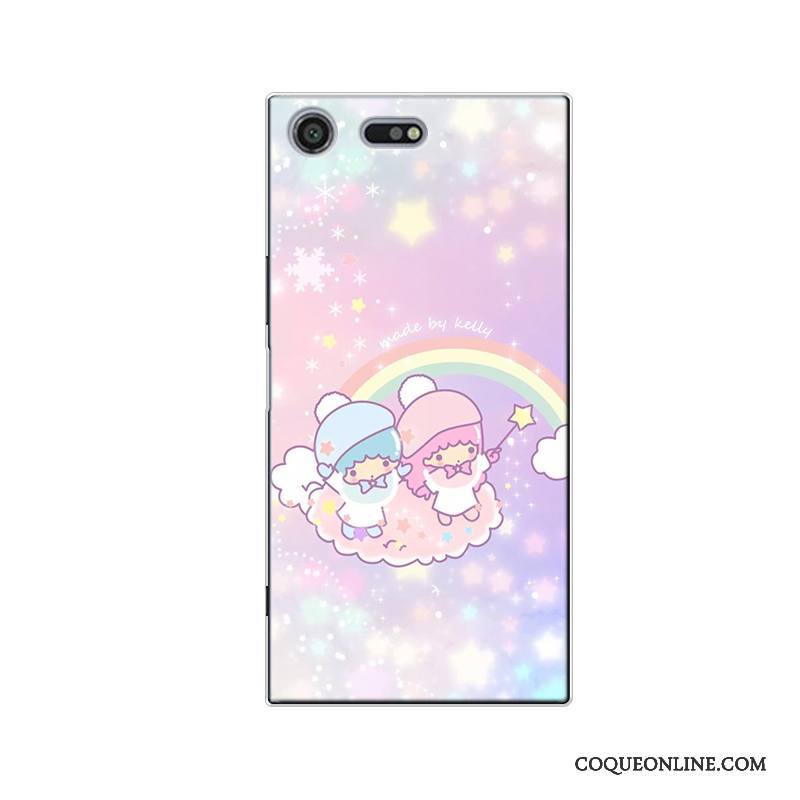 Sony Xperia Xz Premium Silicone Étoile Charmant Tout Compris Coque De Téléphone Bleu Dessin Animé